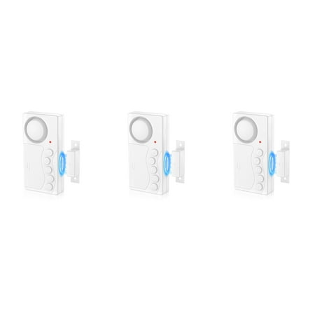 NineLeaf Freezer Door Alarm,Door and Window Alarms for Home Security,3/15/30/60 Seconds 4-In-1 Door Magnetic Refrigerator Door Open Alarm Delayed Door Closing Bell for Home Business Office Shop,3PK