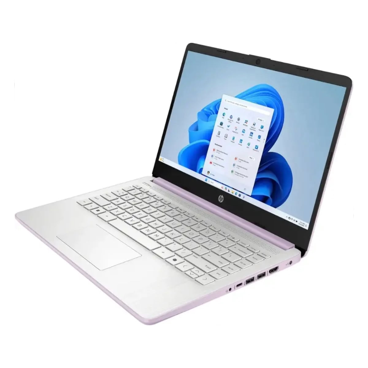 HP 14-dq3140nr 14" HD Laptop, Intel Celeron N4500 1.1GHz, 4GB RAM, 64GB eMMC, Windows 11 Home S Mode, Honey Lavender