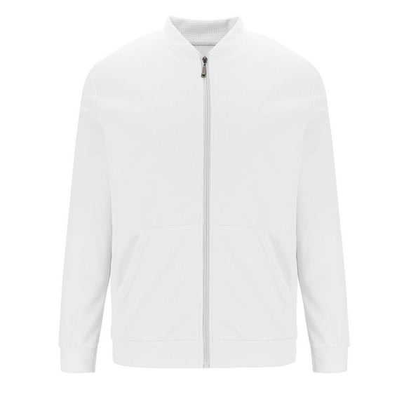 zbxnLI Mens Zip up Jackets Stand Collar Long Sleeve Casual Fall Trendy Outerwear Jackets with Pockets