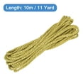 thumbnail image 2 of Uxcell Twisted Cord Trim 11 Yard 0.24 inch 3-Ply Twine Braided Rope Shiny Thread String Gold, 2 of 7