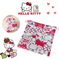 thumbnail image 2 of Hello Kitty-bolsa de almacenamiento Floral con cordón para mujer, bonita bolsa de maquillaje, organizador de joyería de dulces, regalo, 2 of 4