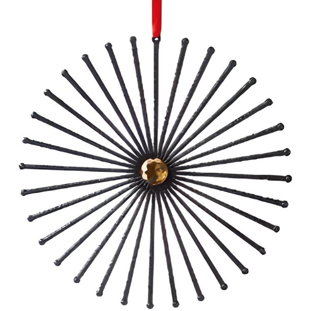 Holiday Lane Black Tie Star Burst Ornament