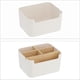 thumbnail image 5 of Administrador de escritorio extraíble, Administrador de caja de almacenamiento de escritorio con 5 compartimentos multifuncionales de madera y plástico Remote Pen Pen Desktop Manager Varios, 5 of 7