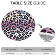 thumbnail image 6 of Pink and Blue Of Leopard Print Round Fitted Tablecloth with Elastic Edge,Dining Table Cover Waterproof,Outdoor Round Tablecloth for Camping,Dining,Indoor and Outdoor, 6 of 7