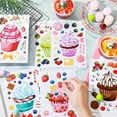 thumbnail image 4 of 42pcs Cupcake Donut Face Stickers for Toddler Kid Girl, Make Your Own Dessert Stickers for Sweets and Treats Gifts, Art Crafts, Food Birthday Party Favors Supplies, Classroom Decorations School Reward, 4 of 9