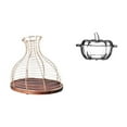 thumbnail image 1 of Portacorchos de vino,Soporte de metal para corcho de vino,tapón de vino,expositor,Plato de dulces,Plato de dulces de vidrio con tapa Tarro de dulces decorativo,Para el buffet de dulces,la mesa, 1 of 8