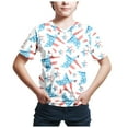 thumbnail image 4 of Gerichy Boys Tshirts,Boys 4th of July Shirt USA Flag Patriotic Fourth of July Shirts for Kids Indenpendence Day T Shirts Casual Cotton Short Sleeve Round Neck Tshirt, 4 of 4