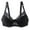 Black, variant on VISALY Womens Lace Bra, Women's Lace Large Size Adjustable Straps Underwire Bra Women's Casual Large, Lace Bras Shapedly Bra Shapedly Back Smoothing Push-Up Bra Plus Size, Black,100D