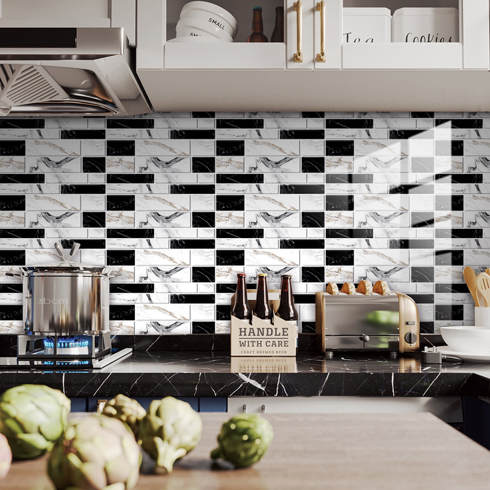 Source Max Black, Self-adhesive Peel And Stick Wallpaper, 72 Packs
