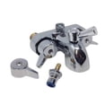 thumbnail image 3 of My Plumbingstuff R2200A Clawfoot Tub Shower Faucet And Rectangular Combo Set - 3 ?-Inch Center-Diverter Faucet In Chrome - Mip Connections - 61 2-Piece Riser With Shower Head - 42 X 27 Shower Ro, 3 of 5