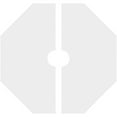 thumbnail image 4 of 40"OD x 6"ID x 16"C x 1"P Westin Architectural Grade PVC Contemporary Ceiling Medallion, Two Piece, 4 of 11