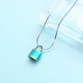 thumbnail image 5 of Lock Urn Necklace for Ashes Stainless Steel Ashes Necklace Cremation Necklace for Human Ashes Memorial Ashes Holder, 5 of 7