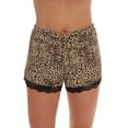 thumbnail image 4 of #FollowMe Womens Button-Down Pajama Shorts Set with Notch Collar  Chic & Comfy Loungewear (Cheetah, Medium), 4 of 4