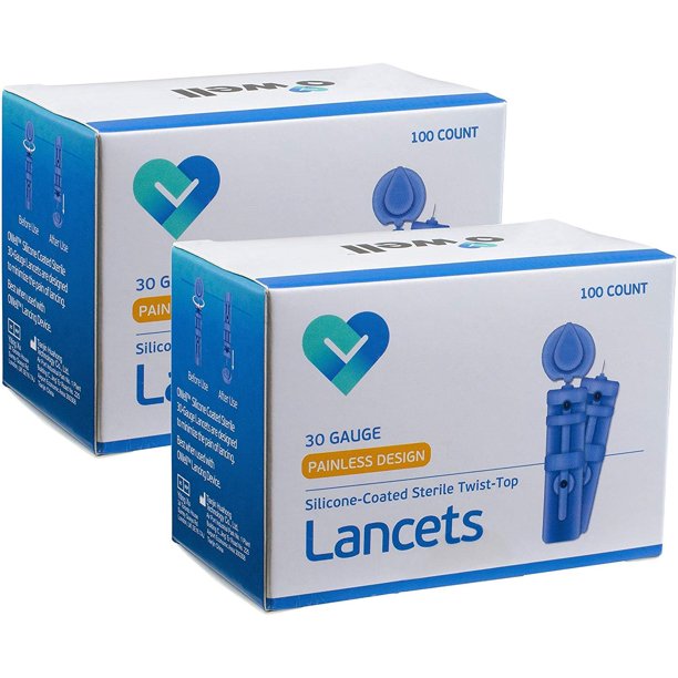 O'well Blood Glucose Lancets, 200 Count (30 Gauge)