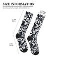 thumbnail image 2 of Compression Socks for Women and Men - Classica Floral Baroque Pattern Compression Socks Circulation for Workout, 2 of 8