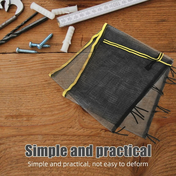 Trampoline Replacement Net Breathable Trampoline Netting with Safety Zipper Enclosure for 6 Straight Poles Round Frame Trampolines