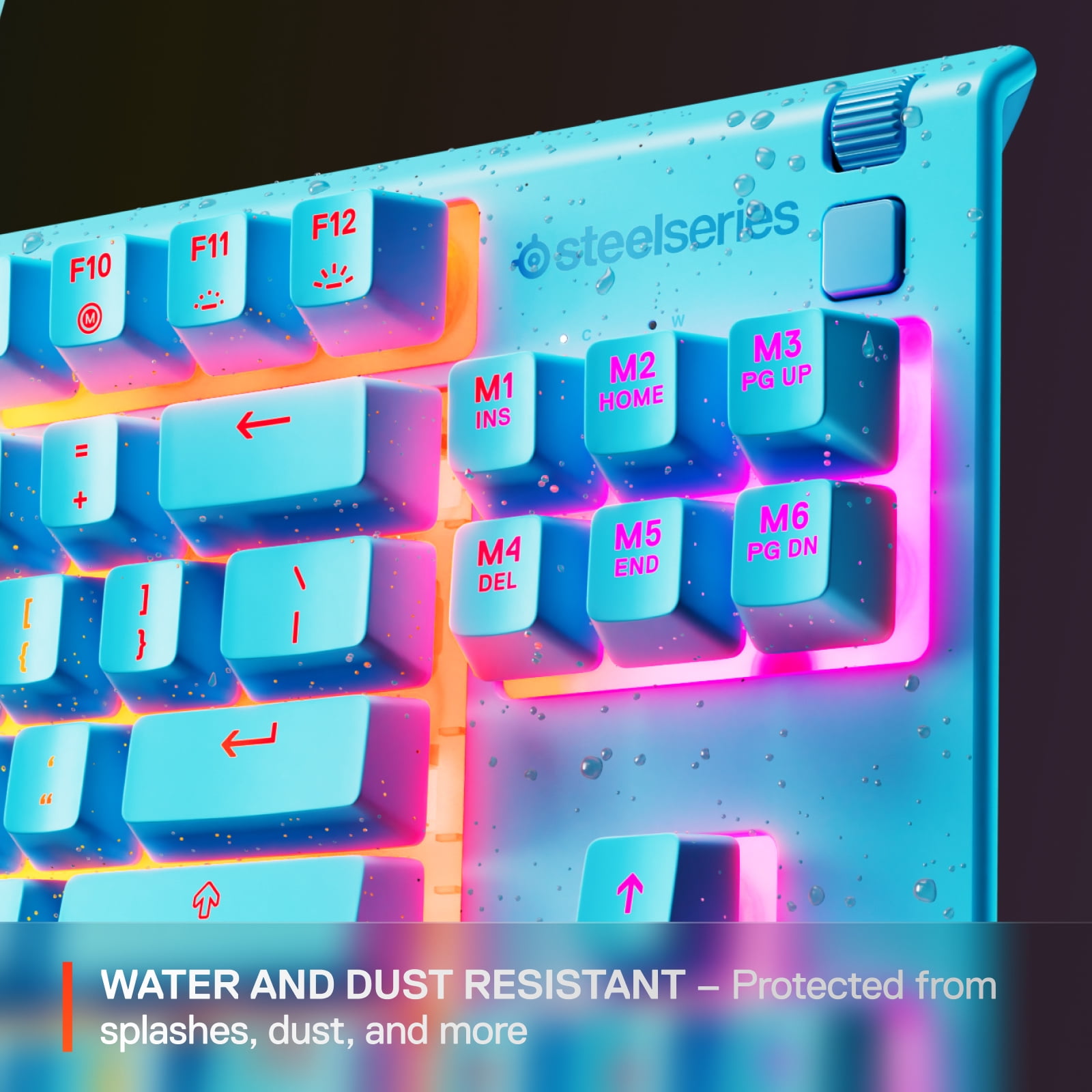 SteelSeries Apex 3 TKL Lavender RGB Gaming Keyboard — Tenkeyless