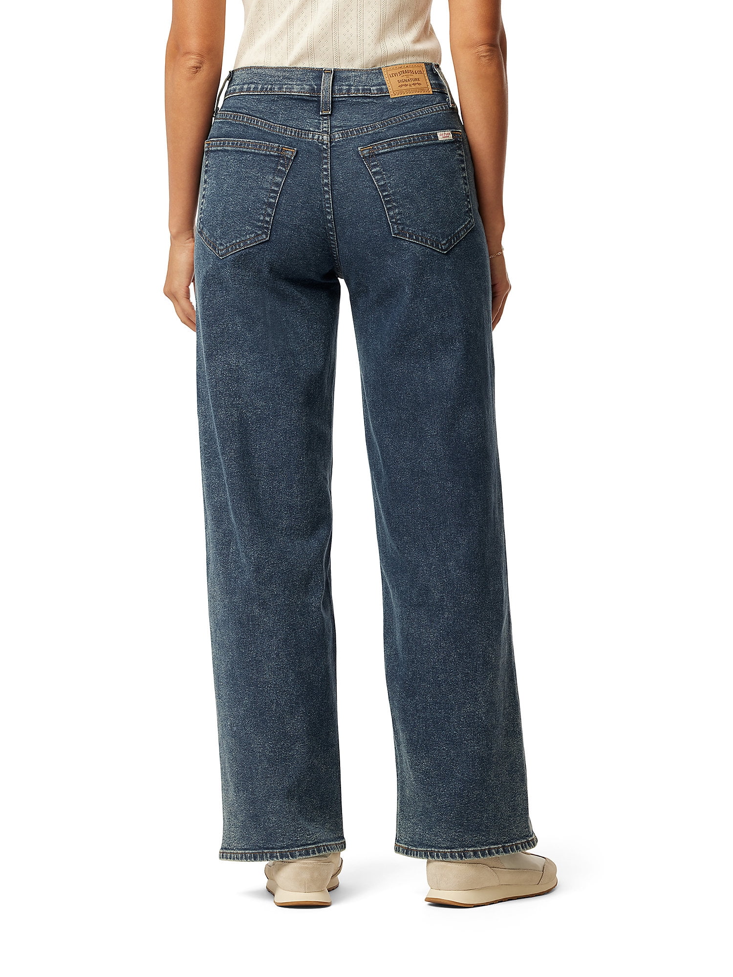 Levi Strauss Signature Women's and Women's Plus Heritage High-Rise Wide Leg Jean, Sizes 0-16