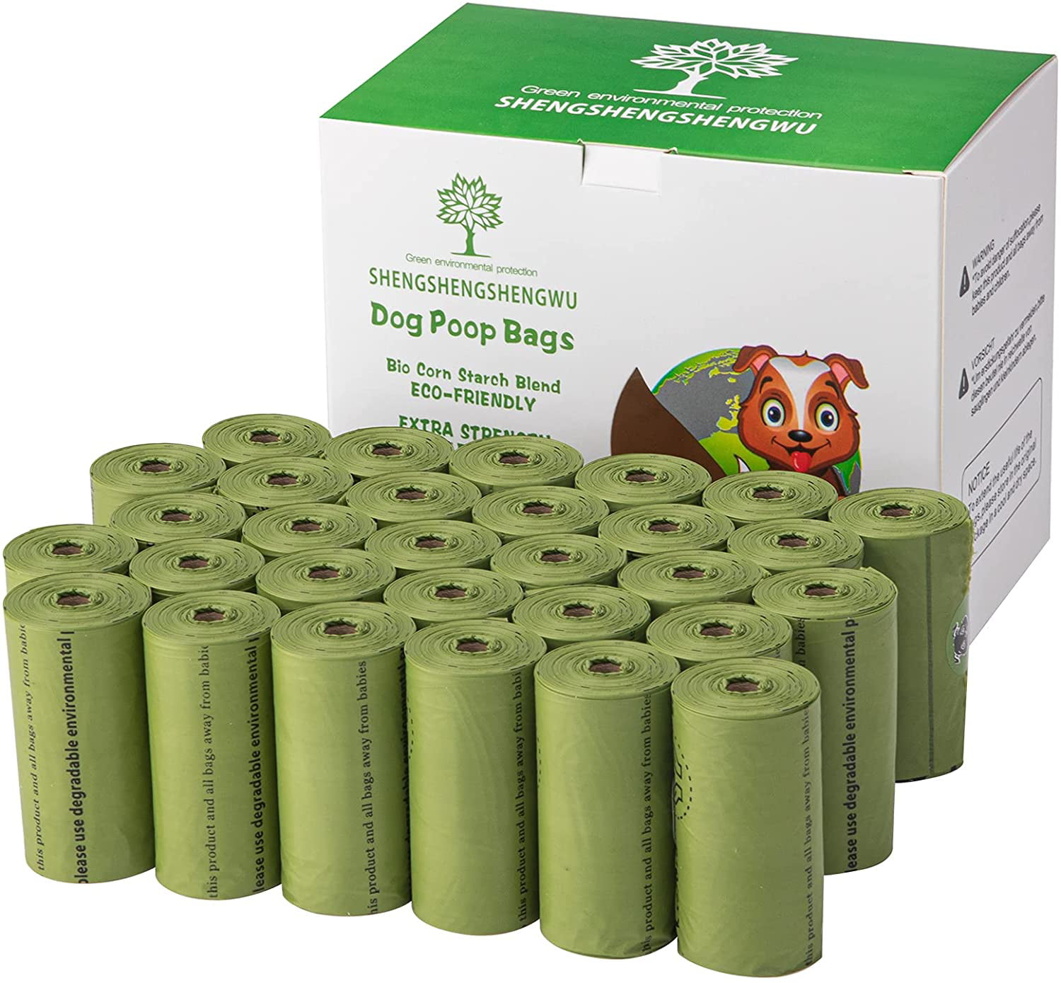 450 Count Eco-Friendly Leak Proof Pet Waste Disposal Refill Bags Biodegradable Dog Waste Bags Dog Poop Bags 