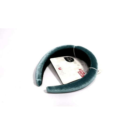 Scunci U Got This Velvet Headband, Teal Blue
