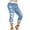 Light Blue, variant on ZZwxWA Casual Pants Butterfly Print Capris Plus Size Cute Slim Elastic Tight Zipper Workwear Fashion Pants for women High Waist Trousers Black XXXL