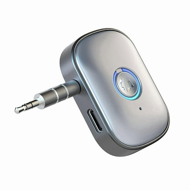Adaptador Auxiliar Bluetooth 5.3 para Coche con Cancelación de Ruido, Conector de 3,5 Mm, Receptor Audio Estéreo Inalámbrico para Coche para Amplificador y Altavoz