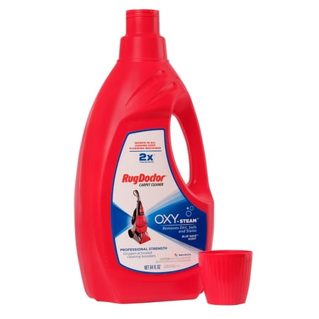 Rug Doctor Oxy Steam Carpet Cleaner Solution (64 oz.); Powerful, Effective, Super Concentrated Solution Formulated with Oxygen-Activated Cleaning Boosters; Works in All Leading Deep Cleaning Machines