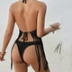 thumbnail image 5 of WILLBEST Traje de Baño para Mujer, Vacaciones En La Playa, Sexy, Tejido A Mano, con Tirantes, Hueco, Borla Larga, Bikini, Top Corto, 5 of 6