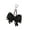 Black, variant on Elegant Bows Keyring Bag Accessory With Sparkling Rhinestones Practical Daily Use Handbag Pendant Decoration