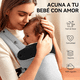 thumbnail image 5 of "Mochila Cangurera Para Bebé Ergonómica, 4 Formas De Porteo Belug, Gris Claro ", 5 of 5