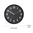thumbnail image 2 of QTOCIO Mute Wall Clock Fashion Living Room Three-dimensional Digital Scale Clock Plastic Clock 10 Inch 25CM, 2 of 2