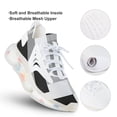 thumbnail image 3 of Modern Art Gray Black Geometric Walking Shoes for Men Woman Lightweight Tennis Fashion Elastic Sports Shoes Cushion Basketball Shoes, 3 of 7