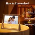 thumbnail image 4 of Cheapark Personalized Photo Acrylic Night Light - Warm LED Decorative Lamp Gift Wedding Anniversary Birthday Valentine's Day Gif t For Couples Home, 4 of 8