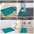 thumbnail image 5 of Vsdgher Teal print Flannel Anti-Slip Floor Mat Comfort Mat Floor Carpet for Decor, Non-Slip, Home, Office, Laundry, Durable, 5 of 5