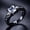 White, variant on Women Square Moissanite Couple Ring Multi-Gemstone Ring