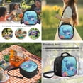 thumbnail image 6 of HUIACONG Adorable Whale Under the Sea School Backpack Set, 17 Inch Cute Children Bookbag with Lunch Bag, Perfect for Young Animal Lovers, 6 of 7