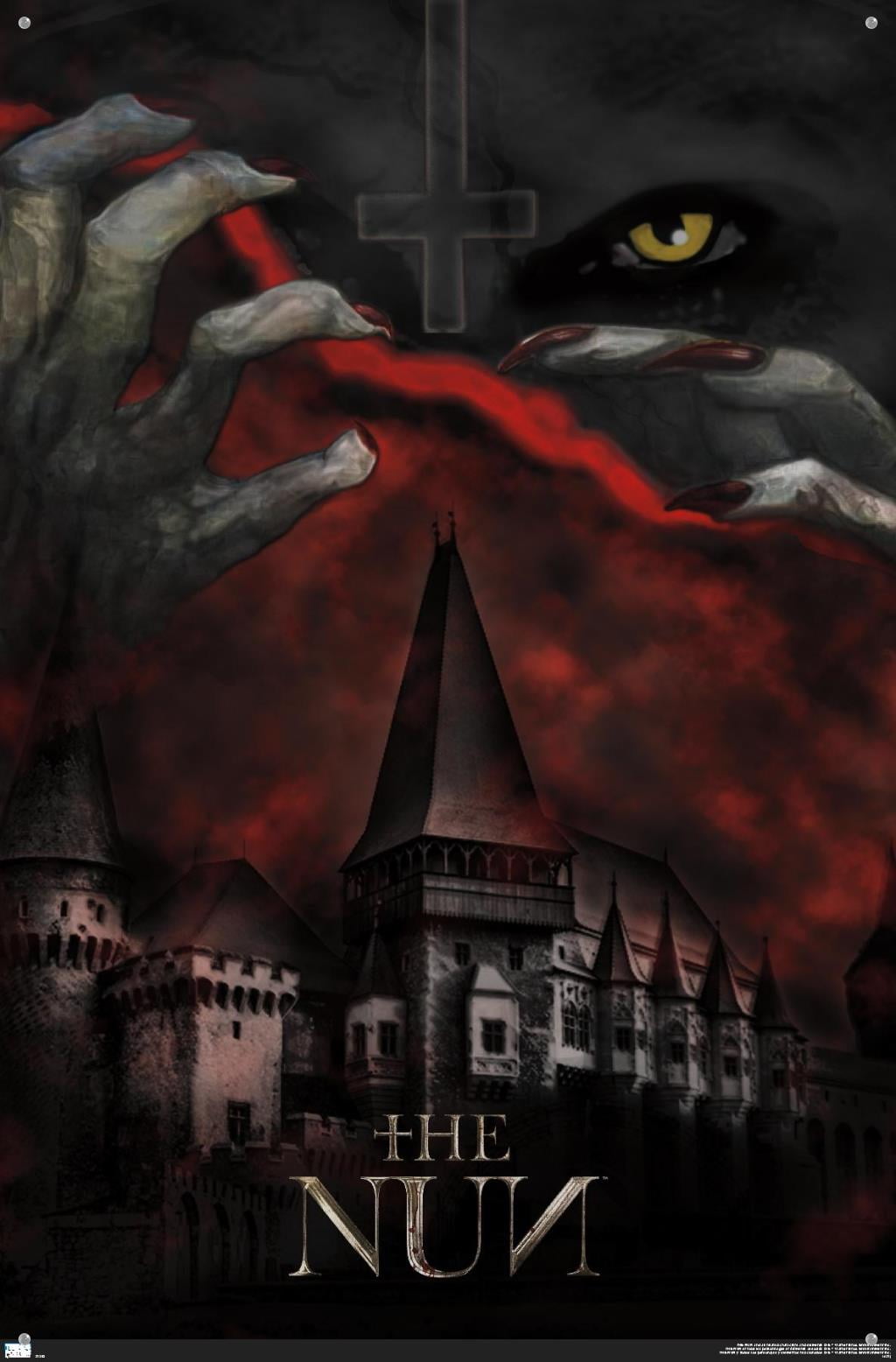 The Nun - Castle Wall Poster with Pushpins, 22.375" x 34"