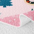 thumbnail image 5 of Manfei Winter Holiday Quilt King,Vintage Xmas Rustic Christmas King Coverlet Set,3pcs,1 Bedspread and 2 Pillowcases, 5 of 7