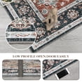 thumbnail image 6 of FairOnly 5'x7' Red Floral Area Rugs for Living Room Machine Washable Soft Rugs for Bedroom Bathroom Vintage Non Shedding Area Rug, 6 of 7