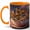 Orange, variant on Rose Teacup Village 11oz Ceramic Mug, Cottage Floral Coffee Cup