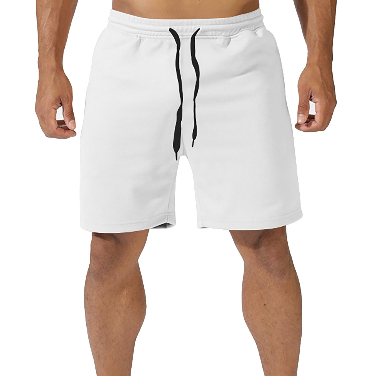 athletic guys white shorts