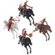 thumbnail image 2 of EeaseMX 4 piezas de modelo de caballo indio, juguete de simulación, adorno (estilo mixto), 2 of 8
