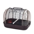 thumbnail image 3 of TISHITA Birdcage Easy to Clean Portable Small Transport Cage for Parrot Canary Birds Brown, 3 of 8