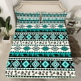 thumbnail image 2 of Castle Fairy Tribal Aztec 4-Piece Full Size Sheets,Animal Bear Bed Sheets,Bohemian Theme Lightweight Sheet Sets,Microfiber Boys Bedroom Decor, 2 of 7