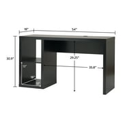 Better Homes & Gardens Cube Storage Desk, Solid Black