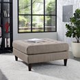 thumbnail image 1 of Upholstered Fabric Large Ottoman, 1 of 5