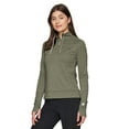 thumbnail image 4 of Avalanche Women's Mock Neck Lightweight Thermal Knit Long Sleeve 1/4 Zip Top, 4 of 7
