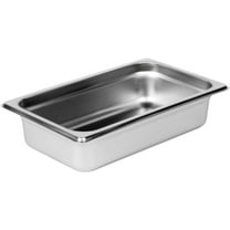 Soro Essentials- Quarter Size 2-1/2" Deep Stainless Steel Anti-Jamming Steam Table Pan 24 Gauge- Chafer Food Pan Stackable Anti-Jam Steam Pan for Hotel Restaurant Supplies Party Buffet Event Catering