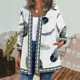 thumbnail image 2 of Vedolay Oversized Sweaters for Women Casual Open Front Fall Cover Ups with Pockets White,3XL, 2 of 4