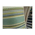thumbnail image 4 of Stripe Throw Pillow - Aloe Design, Blue & Green Cotton Blend - Down Alternative Insert Included, 4 of 4